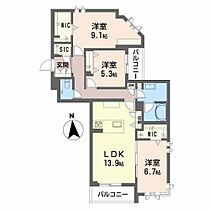 グラン東伊場 0301 ｜ 静岡県浜松市中央区東伊場２丁目6-28（賃貸マンション3LDK・3階・88.04㎡） その2