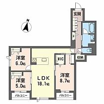 ヘスティア 0202 ｜ 静岡県浜松市中央区佐藤３丁目615-1（賃貸マンション3LDK・2階・86.97㎡） その2