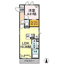 シャルマン・ドミール 201 ｜ 静岡県磐田市上大之郷2-1（賃貸アパート1LDK・2階・37.01㎡） その2