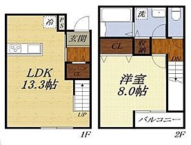 AVANTI （アバンティ） A-03 ｜ 静岡県浜松市浜名区新原1964-4（賃貸テラスハウス1LDK・--・58.78㎡） その2