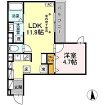 アゴスト 102 ｜ 静岡県掛川市中央２丁目20番20（賃貸アパート1LDK・1階・36.46㎡） その2