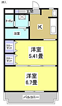 シャトー水堀 101 ｜ 静岡県磐田市水堀373（賃貸マンション2K・1階・35.20㎡） その2