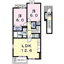 miele 205 ｜ 静岡県磐田市二之宮東12番地9（賃貸アパート2LDK・2階・59.03㎡） その2