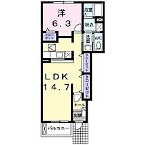 ユージェルメ 106 ｜ 静岡県磐田市大原13番地1（賃貸アパート1LDK・1階・51.45㎡） その2