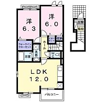 Marusa22A 203 ｜ 静岡県浜松市中央区三方原町99-1（賃貸アパート2LDK・2階・57.76㎡） その2