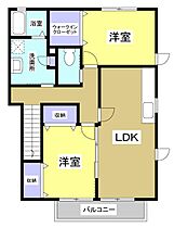 キートスII 202 ｜ 静岡県袋井市愛野東１丁目9-1（賃貸アパート2LDK・2階・56.93㎡） その2