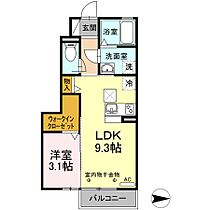 サンリット　B棟 102 ｜ 静岡県掛川市下垂木2030-2（賃貸アパート1LDK・1階・32.94㎡） その2