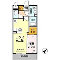 プリマテラッセ 203 ｜ 静岡県浜松市中央区和合町27-91（賃貸アパート1LDK・2階・33.78㎡） その2