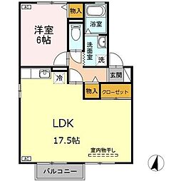 間取図画像 1LDK