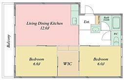 間取図画像 2LDK