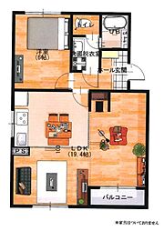 間取図画像 1LDK