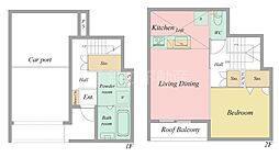 DARCOI 1LDKの間取図画像