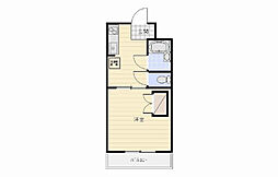 グリーンハイツ 1DKの間取図画像
