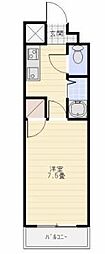 ドムスQ 1Kの間取図画像