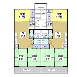 ハイツ藤森 3DKの間取図画像