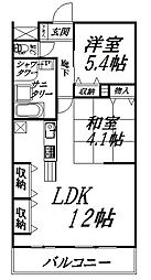 ARCO12 2LDKの間取図画像