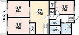 シティープラザ浜松 3LDKの間取図画像