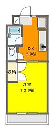 ハイライズ細島2 1DKの間取図画像