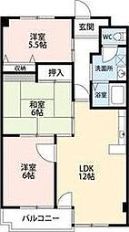 ダイヤモンド寿泉 3LDKの間取図画像