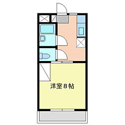 セリーズN 1DKの間取図画像