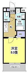 ブリアージュ豊田町駅 1Kの間取図画像