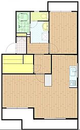オークヒルズ天竜 1LDKの間取図画像