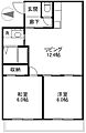 ブランルージュ相生3階5.3万円
