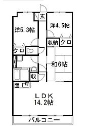 Vento484. 3LDKの間取図画像