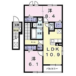 カンピドリオ 2LDKの間取図画像