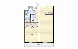 Ciaoバンビーナ 1LDKの間取図画像