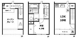 Flageolet3 1SLDKの間取図画像