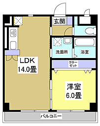 perrine 1LDKの間取図画像