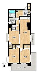 ロマネスク坪井 3LDKの間取図画像