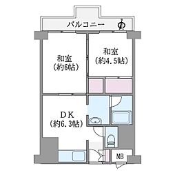 間取図画像 2DK