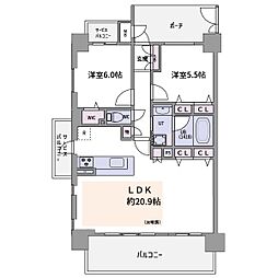 間取図画像 2LDK