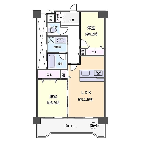 間取りを拡大表示