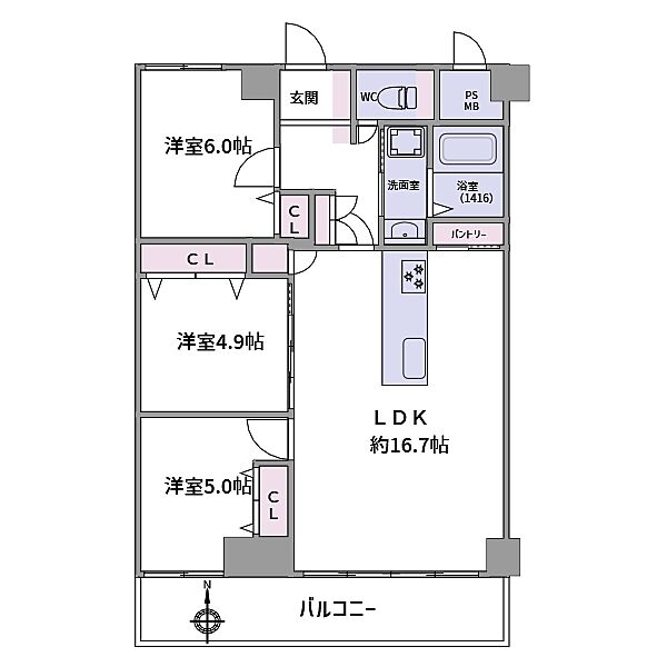 間取りを拡大表示