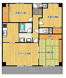 間取図画像 3LDK