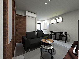 (仮称)reve西条岡町 1階ワンルームのリビング/ダイニング