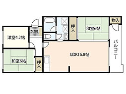 間取図画像 3LDK