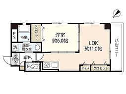 Ａｓｈｉｙａ　Ｖｉｖｉｄ　海田 3階1LDKの間取り