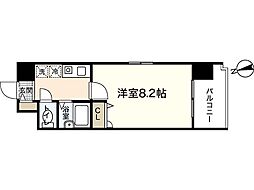 双葉ヒルズ堺町 1Kの間取図画像