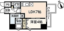 Katayamaビル25 1LDKの間取図画像