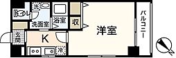 パラソーレ大手町 1Kの間取図画像