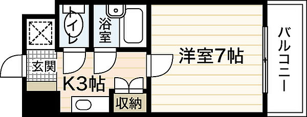 オブジェ牧本 ｜広島県広島市西区大芝3丁目(賃貸マンション1K・4階・20.46㎡)の写真 その2