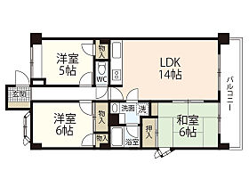 広島県広島市西区田方1丁目（賃貸マンション3LDK・3階・72.60㎡） その2