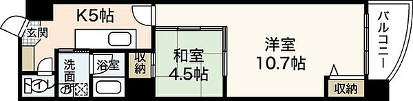 マルベニ堺町ビル ｜広島県広島市中区堺町1丁目(賃貸マンション2K・10階・43.62㎡)の写真 その2