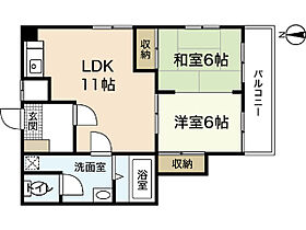 メゾンアルカディア  ｜ 広島県広島市中区白島北町（賃貸マンション2LDK・4階・52.00㎡） その2