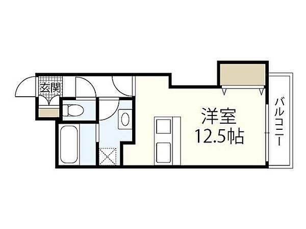 広島県安芸郡府中町大須1丁目(賃貸マンション1R・5階・36.00㎡)の写真 その2