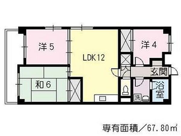 広島県広島市南区出汐1丁目(賃貸マンション3LDK・5階・55.00㎡)の写真 その2